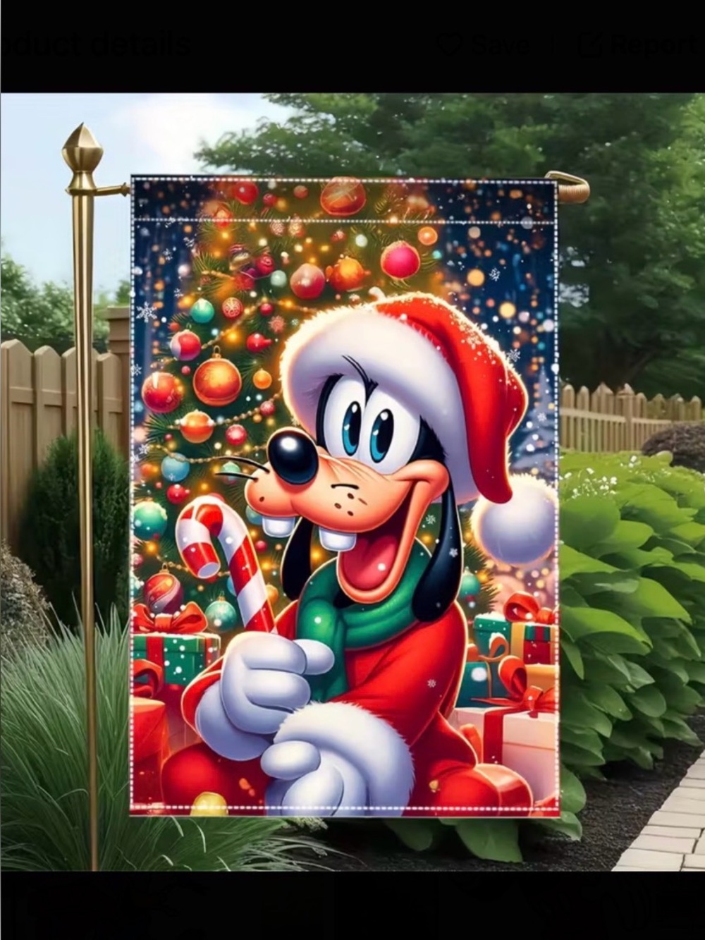 Christmas Goofy Flag